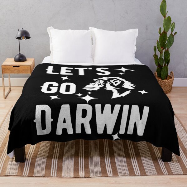 Item preview, Let's Go Darwin with Monkey (White Text) designed and sold by charqui.