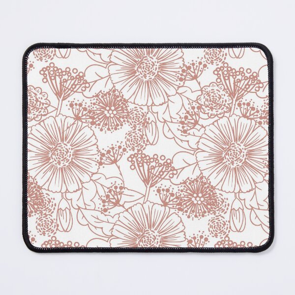 Artikelvorschau, Pink and White Hand Drawn Floral Pattern Pairs DE 2022 Trending Color Rose de Mai DET432 entworfen und verkauft von ColorOfTheYears.