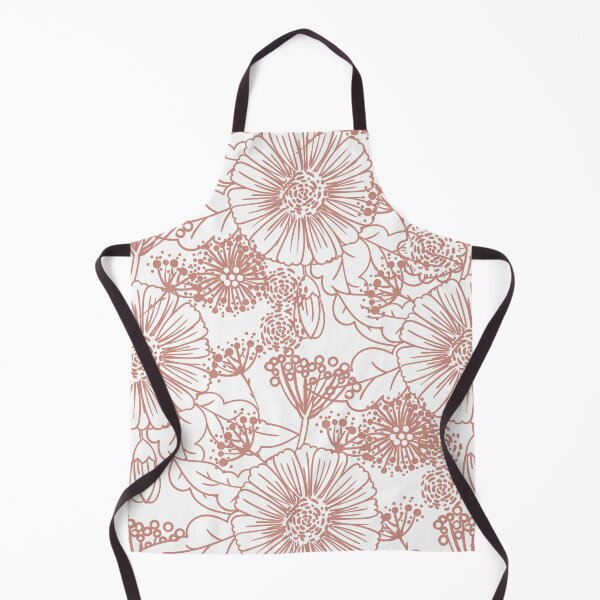 Artikelvorschau, Pink and White Hand Drawn Floral Pattern Pairs DE 2022 Trending Color Rose de Mai DET432 entworfen und verkauft von ColorOfTheYears.