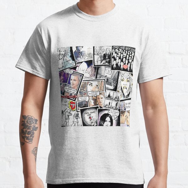 Peyton collage d'œuvres d'art T-shirt classique