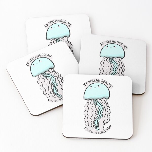 Item preview, Don't anger cute jellyfish  designed and sold by Mayarart.