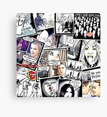 peyton's artwork collage Canvas Print
