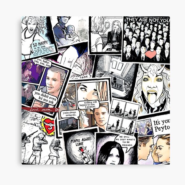 peyton's artwork collage Canvas Print