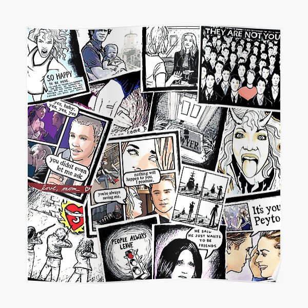 peyton's artwork collage Poster