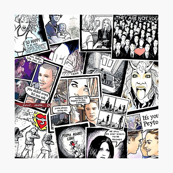 peyton's artwork collage Photographic Print