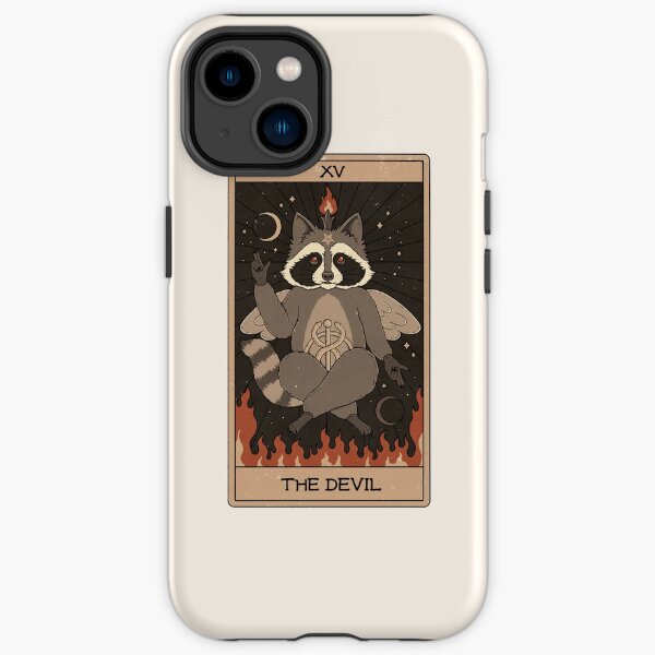 Der Teufel - Waschbären Tarot iPhone Robuste Hülle