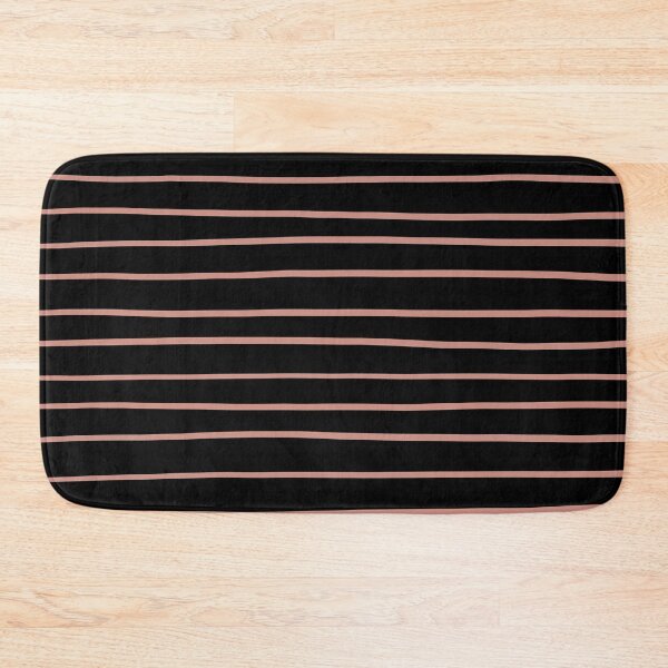 Artikelvorschau, Black and Pink Horizontal Line Pattern Pairs DE 2022 Trending Color Rose de Mai DET432 entworfen und verkauft von ColorOfTheYears.