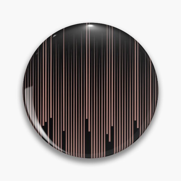 Item preview, Black and Pink Frequency Stripe Line Pattern Pairs DE 2022 Trending Color Rose de Mai DET432 designed and sold by ColorOfTheYears.