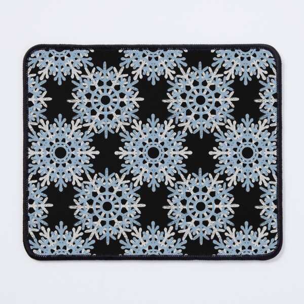 Item preview, WINTER MOOD VINTAGE BLUE SNOWFLAKE WINTER PATTERN designed and sold by Mercurial Merkaba.