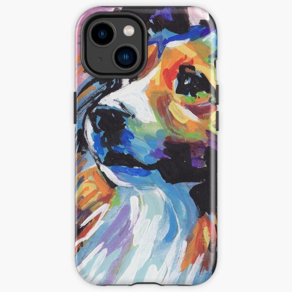 Sheltie Shetland Sheepdog Bright colorful pop dog art iPhone Tough Case