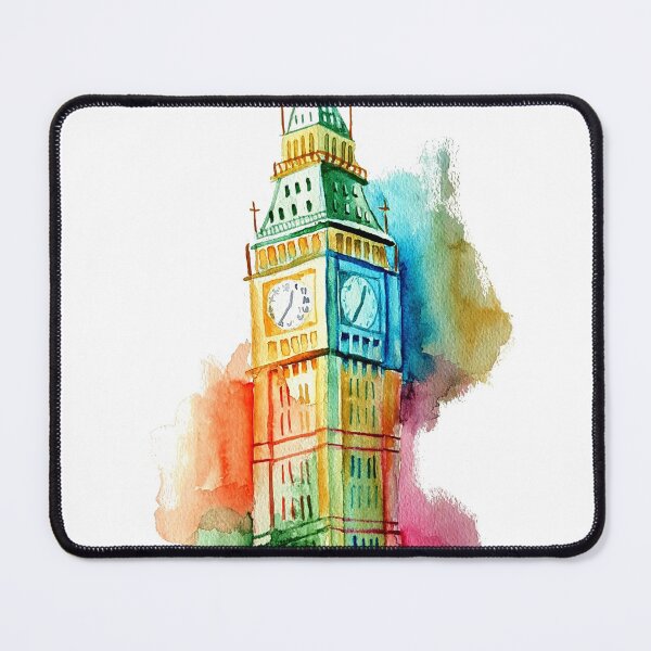 Item preview, Colourful big ben designed and sold by KnightAdz.