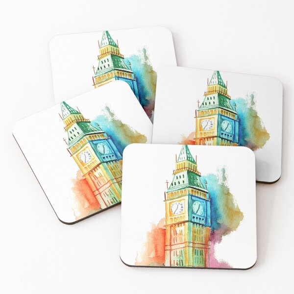 Item preview, Colourful big ben designed and sold by KnightAdz.
