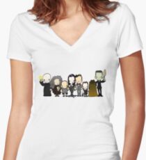 They're creepy and they're kooky Women's Fitted V-Neck T-Shirt