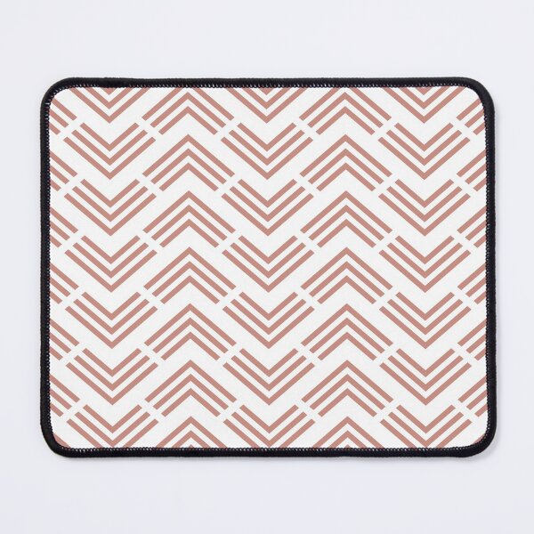 Artikelvorschau, Pink and White Chevron Rhombus Arrow Pattern Pairs DE 2022 Trending Color Rose de Mai DET432 entworfen und verkauft von ColorOfTheYears.