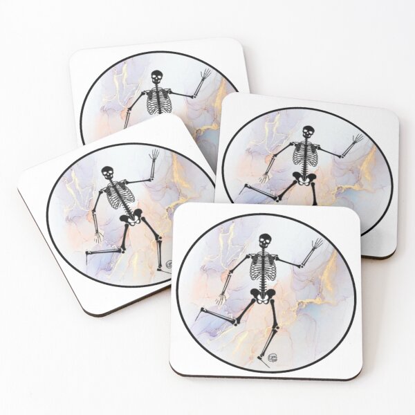 Item preview, Skeleton_Light Purple-Gold Marble Background designed and sold by Arte Del Cuerpo Humano.