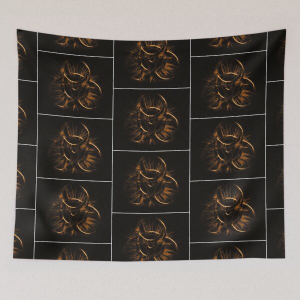 Item preview, Biohazard warning, bio waste sign, symbol, orange, brown designed and sold by cool-shirts.