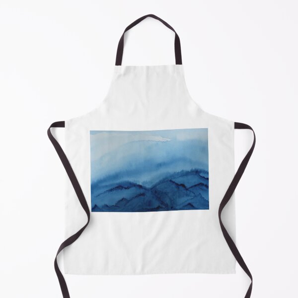 Item preview, Misty Mountain Scene in Blue designed and sold by lisavonbiela.