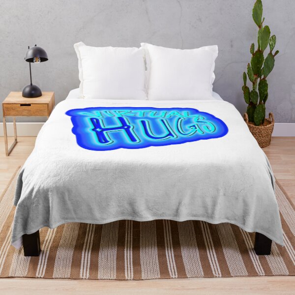 Item preview, virtual hugs blue viral designed and sold by frankuffmann.