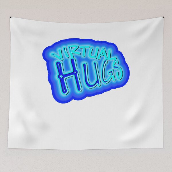 Item preview, virtual hugs blue viral designed and sold by frankuffmann.