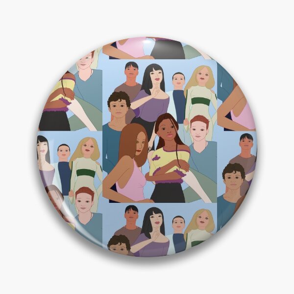 Artikelvorschau, Cooles Cartoon-Gruppenbild in flachen Farben mit Pastellfarbpalette entworfen und verkauft von croscreates.