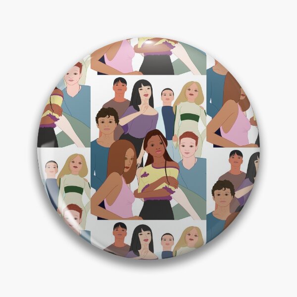 Artikelvorschau, Cooles Cartoon-Gruppenbild in flachen Farben mit Pastellfarbpalette ohne Hintergrund entworfen und verkauft von croscreates.