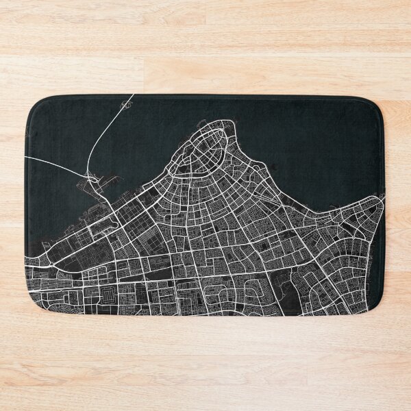 Item preview, Kuwait City Map - Dark designed and sold by deMAP.