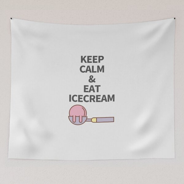 Item preview, keep calm and eat icecream designed and sold by sennyko.