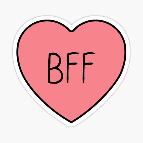 BFF Heart Sticker