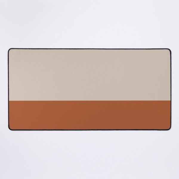 Aperçu de l'œuvre Bloc de couleur minimaliste à revers solide en mastic et argile rouille terre cuite créée et vendue par kierkegaard.