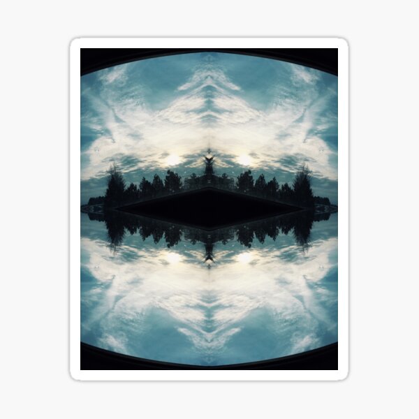 Nature Reflection Abstraction Sticker