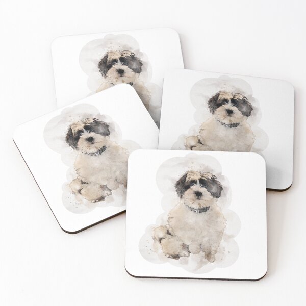 Item preview, Watercolour Chipper Lhasa Apso designed and sold by DanciaKS.