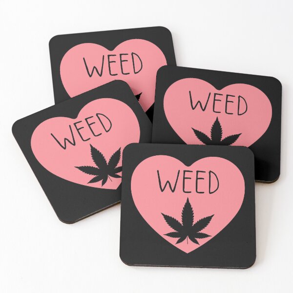Item preview, I Love Weed Heart designed and sold by ronaldsonou.