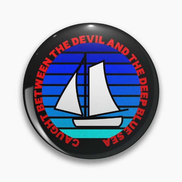 Aperçu de l'œuvre Pris entre le diable et la mer d'un bleu profond créée et vendue par Edpod.