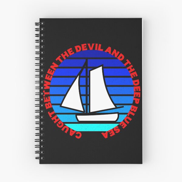 Aperçu de l'œuvre Pris entre le diable et la mer d'un bleu profond créée et vendue par Edpod.