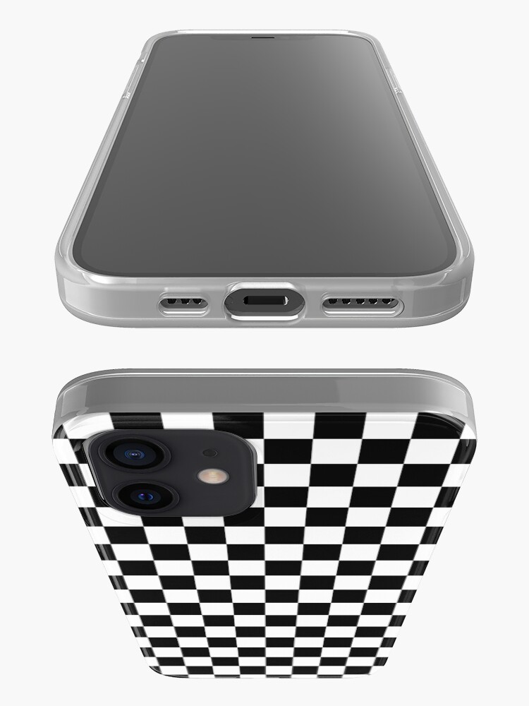 "Black and White Checkered Squares" iPhone Case & Cover by pencreations