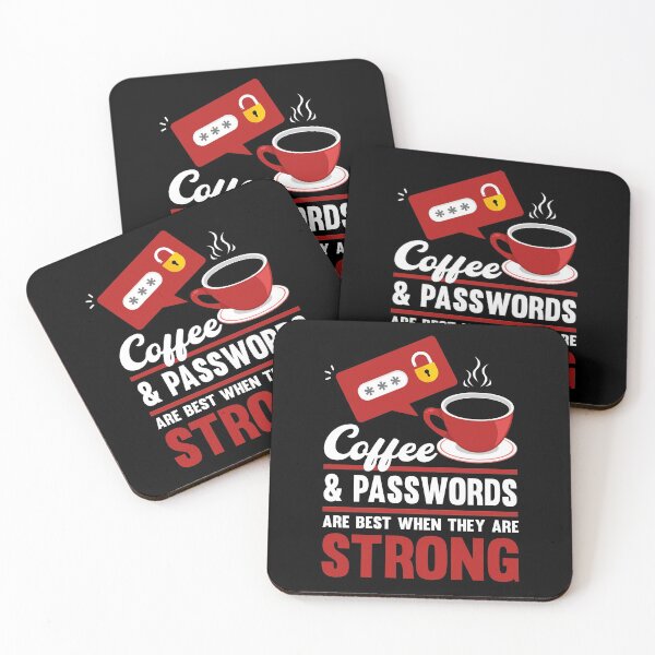 Item preview, Cybersecurity Coffee & Passwords Are Best When Strong designed and sold by Toeffishirts.