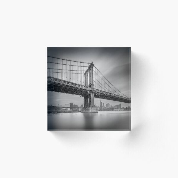 Manhattan Bridge, New York Acrylic Block