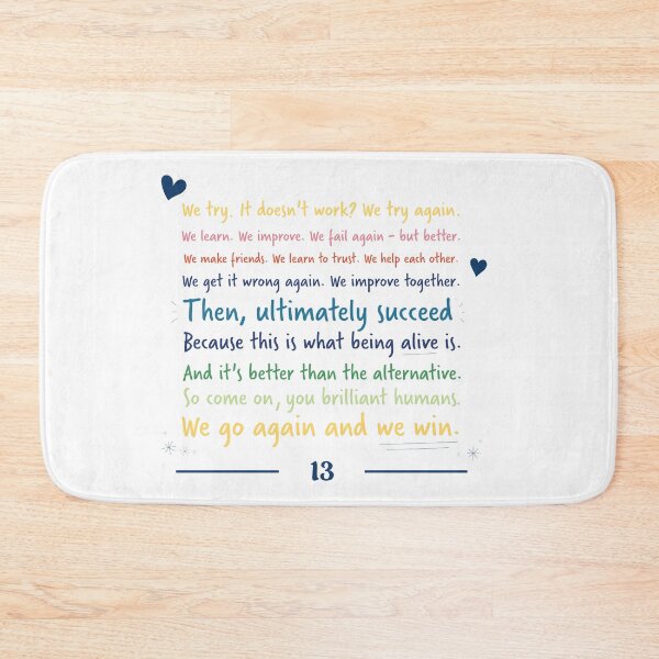 Item preview, 'Brilliant Humans' Thasmin Thirteen Inspirational Speech Quote designed and sold by Blue Box Artworks.