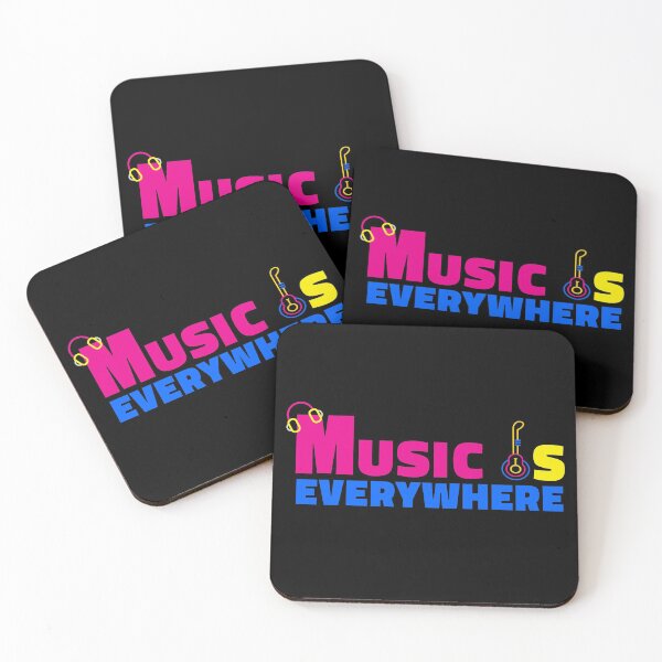 Item preview, Music is everywhere quote and gift for music lover Tshirt designed and sold by LETSTRIP.