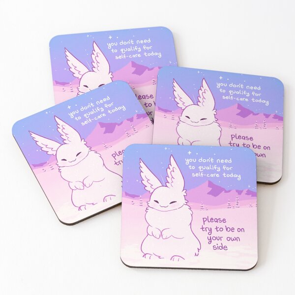 Item preview, "You Don't Need to Qualify For Self-Care Today" Arctic Hare Bunny designed and sold by thelatestkate.