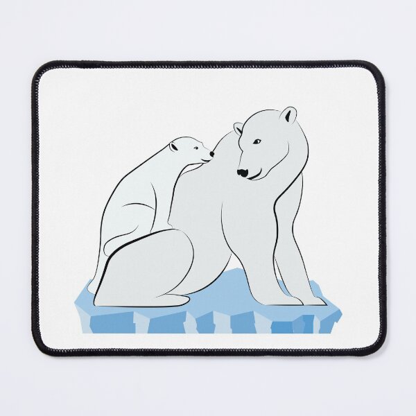 Item preview, Cute family of Polar Bears on Ice designed and sold by Idyllio.