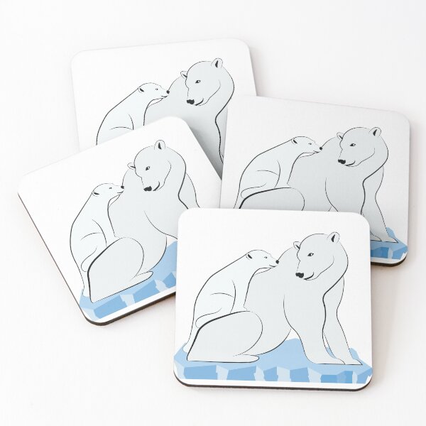 Item preview, Cute family of Polar Bears on Ice designed and sold by Idyllio.