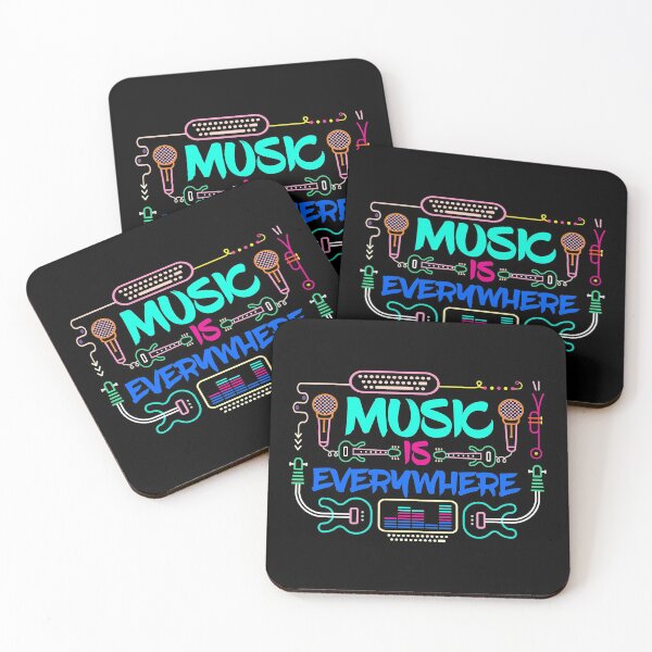 Item preview, Music is everywhere quote and gift for music lover Tshirt designed and sold by LETSTRIP.