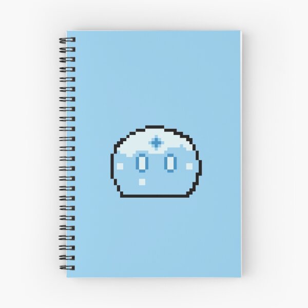 Aperçu de l'œuvre Genshin Impact Cryo Slime Pixel Art créée et vendue par pixelsinnit.