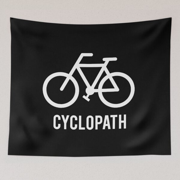 Item preview, Cyclopath, bicycle black t-shirt, cyclist black shirt designed and sold by beakraus.