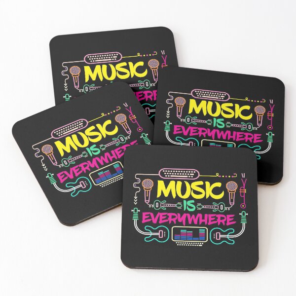 Item preview, Music is everywhere quote and gift for music lover Tshirt designed and sold by LETSTRIP.