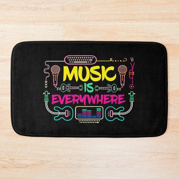 Item preview, Music is everywhere quote and gift for music lover Tshirt designed and sold by LETSTRIP.