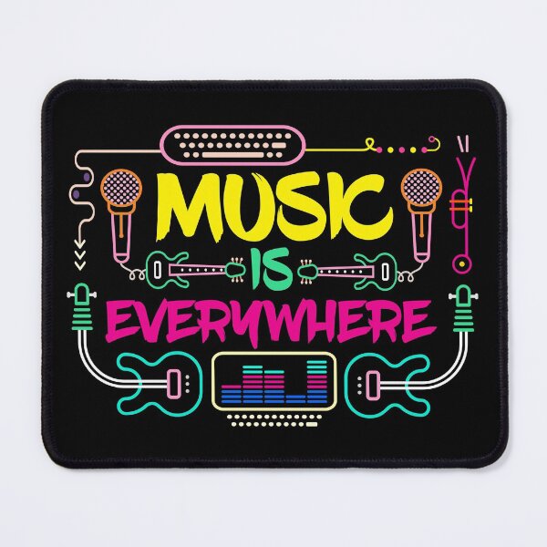Item preview, Music is everywhere quote and gift for music lover Tshirt designed and sold by LETSTRIP.