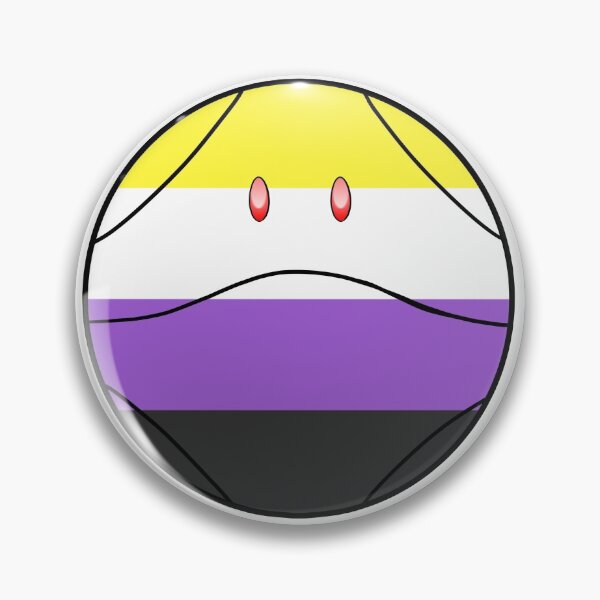 Item preview, Nonbinary Pride Flag Gundam Inspired Haro designed and sold by Artbartcart.