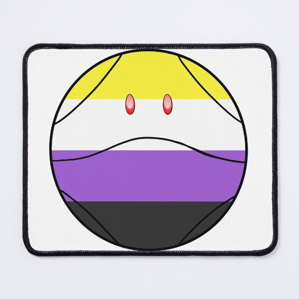 Item preview, Nonbinary Pride Flag Gundam Inspired Haro designed and sold by Artbartcart.